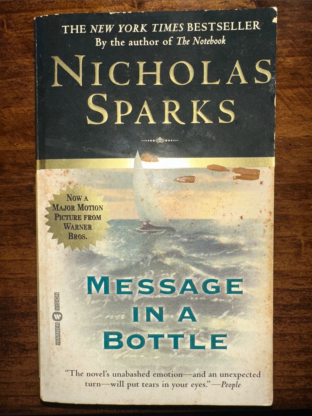 Message in a Bottle by - Cream and Black Paperback